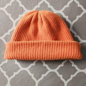 The Elder Statesman Orange 100% Cashmere Beanie Hat - one size, unisex